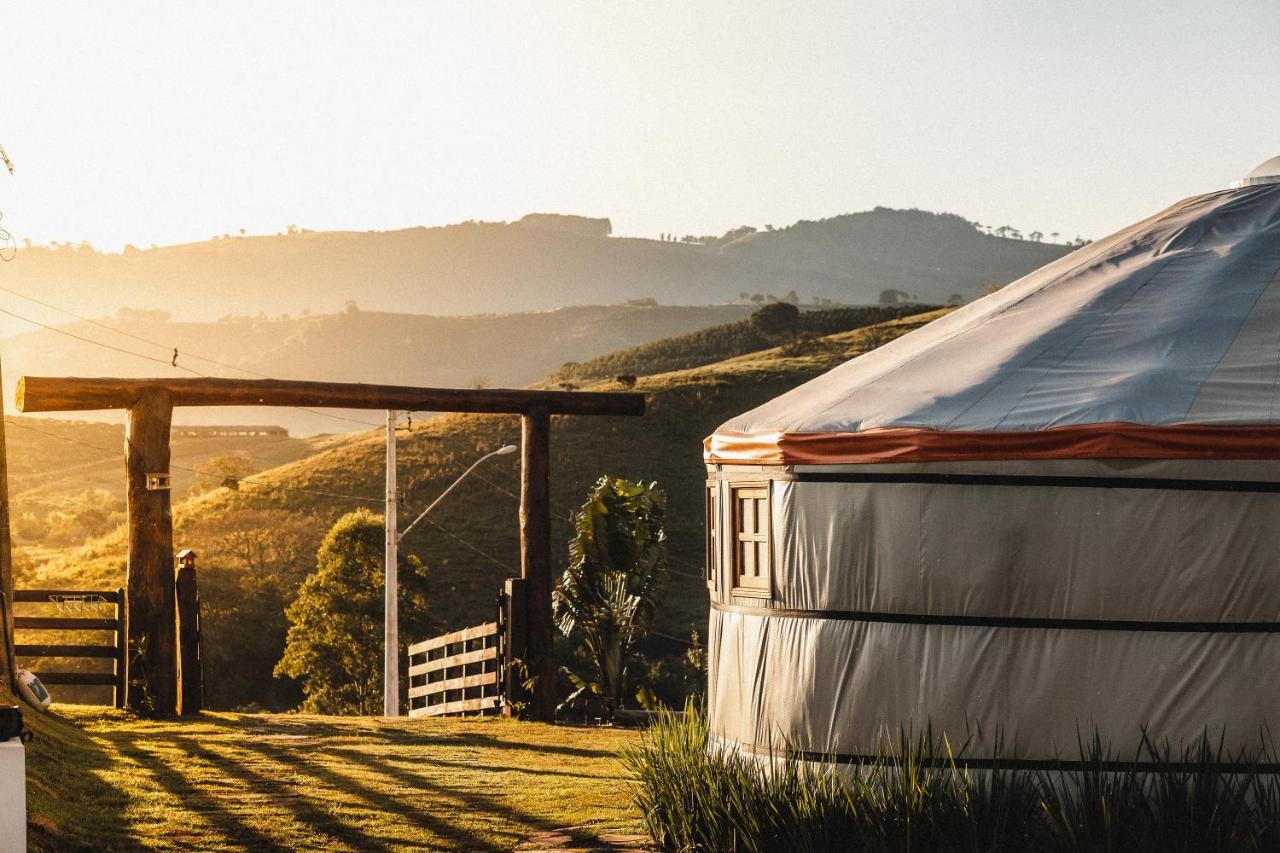 Yurt, Romantico E Luxuoso, Natureza E Cachoeiras Hotel Jacutinga Eksteriør billede